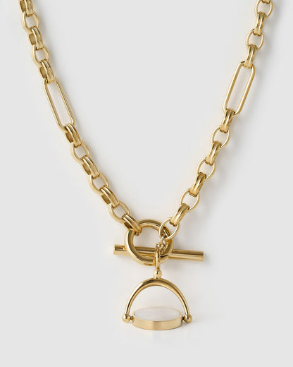 Delilah Spinner Necklace - Malachite