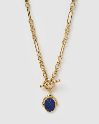 Delilah Spinner Necklace - Lapis Lazuli