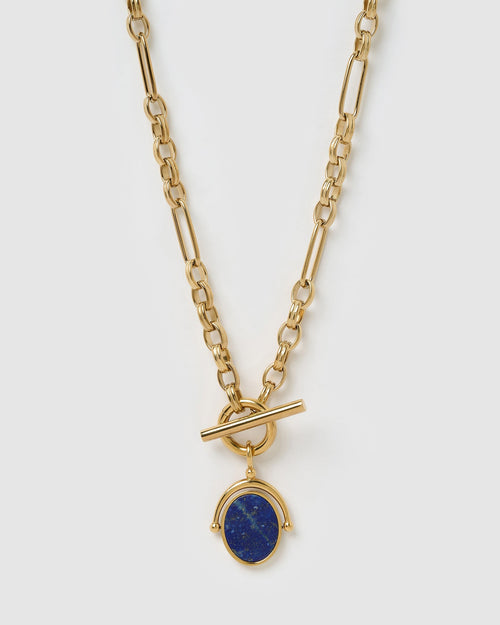Delilah Spinner Necklace - Lapis Lazuli
