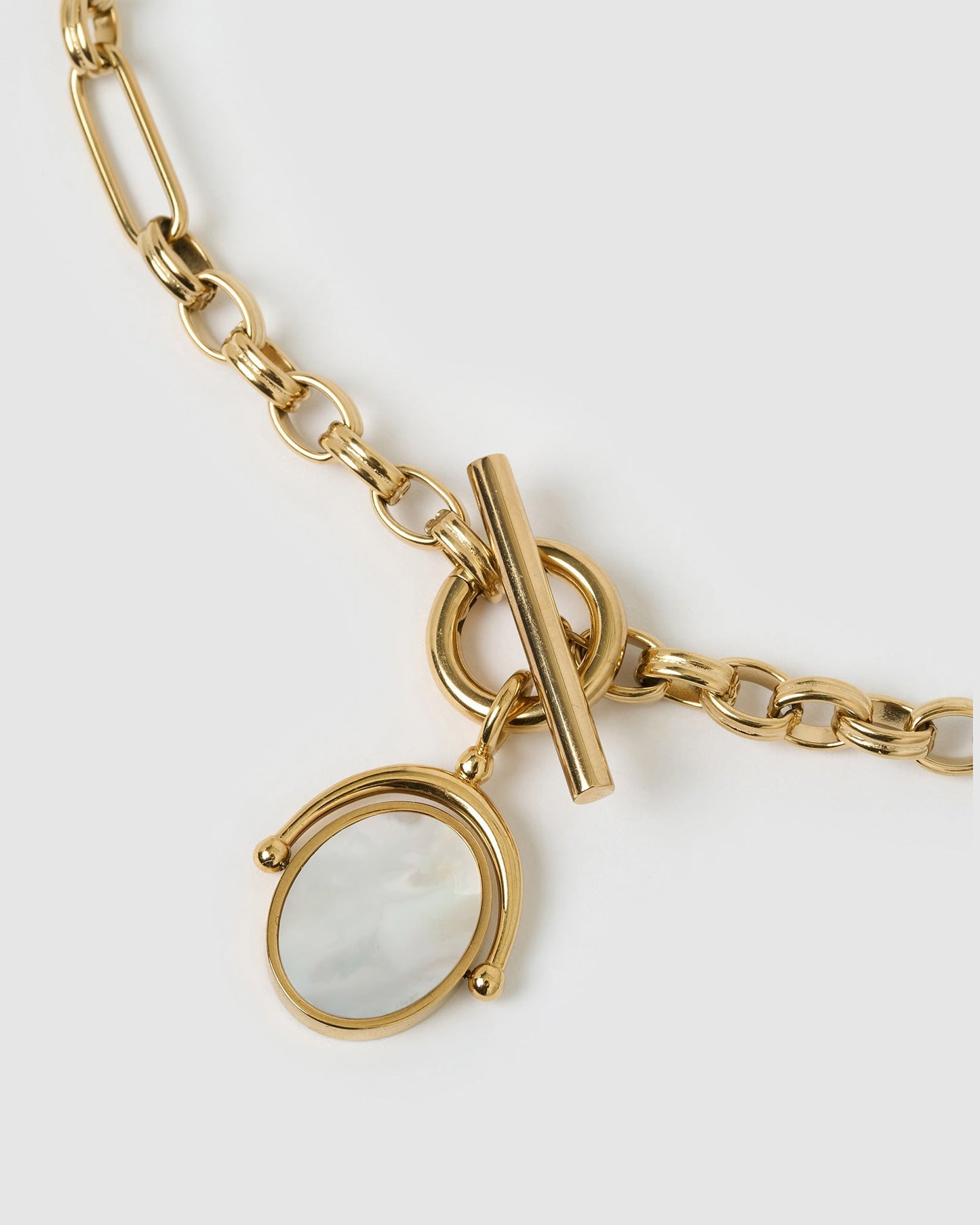 Delilah Spinner Necklace - Rose Quartz