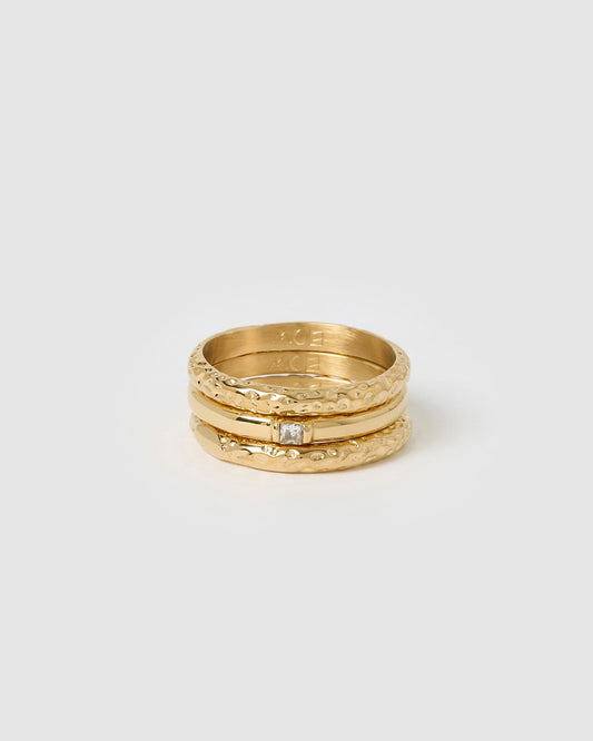 Double Lori Gold Ring Stack