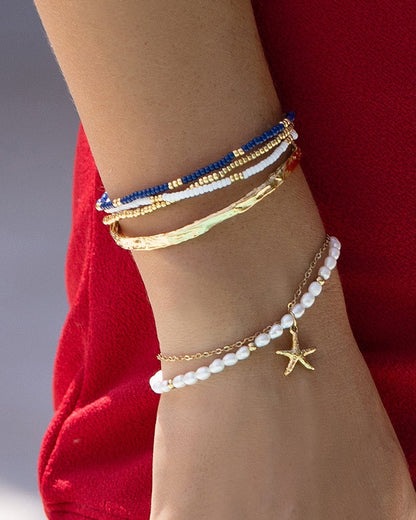 Sunny Bracelet Set - Navy