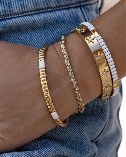 Beatrice Gold Bracelet - Vanilla