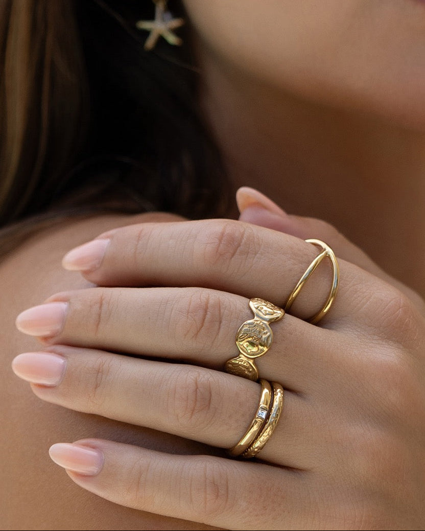 Inca Gold Stacking Ring