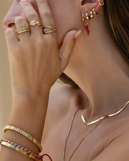 Lorenzo Gold Stacking Ring