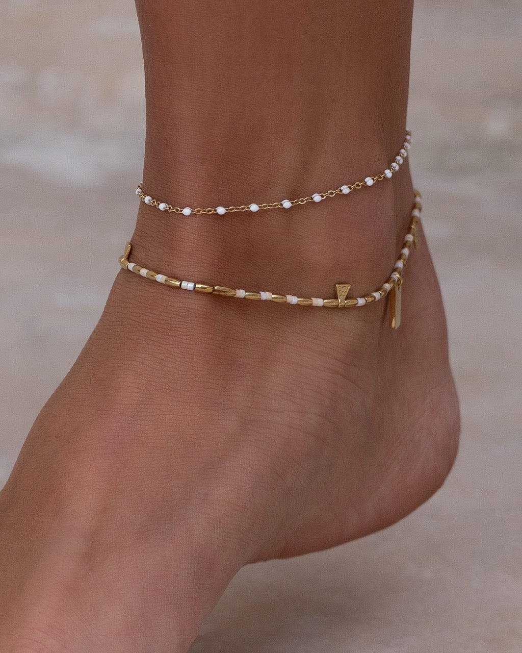 Peggy Anklet - Vanilla