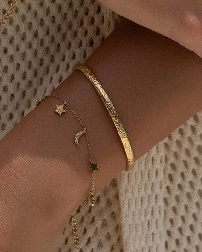 Moondust Gold Charm Bracelet