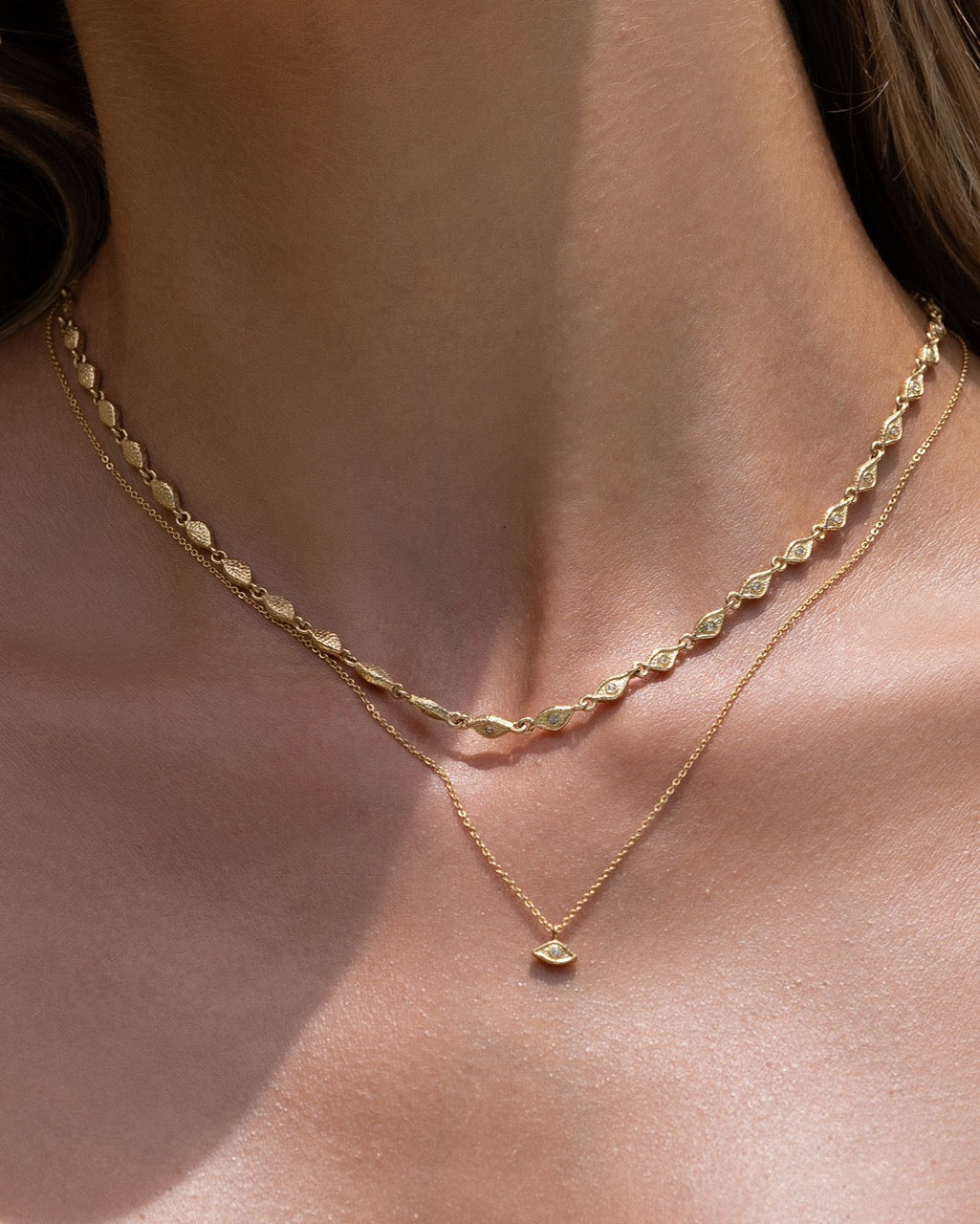 Mini Elysian Gold Charm Necklace