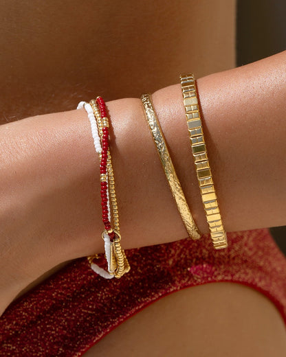 Sunny Bracelet Set - Burgundy
