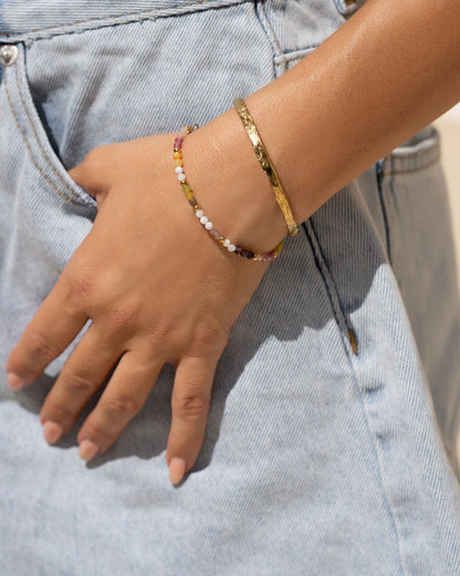 Saffron Gemstone Bracelet