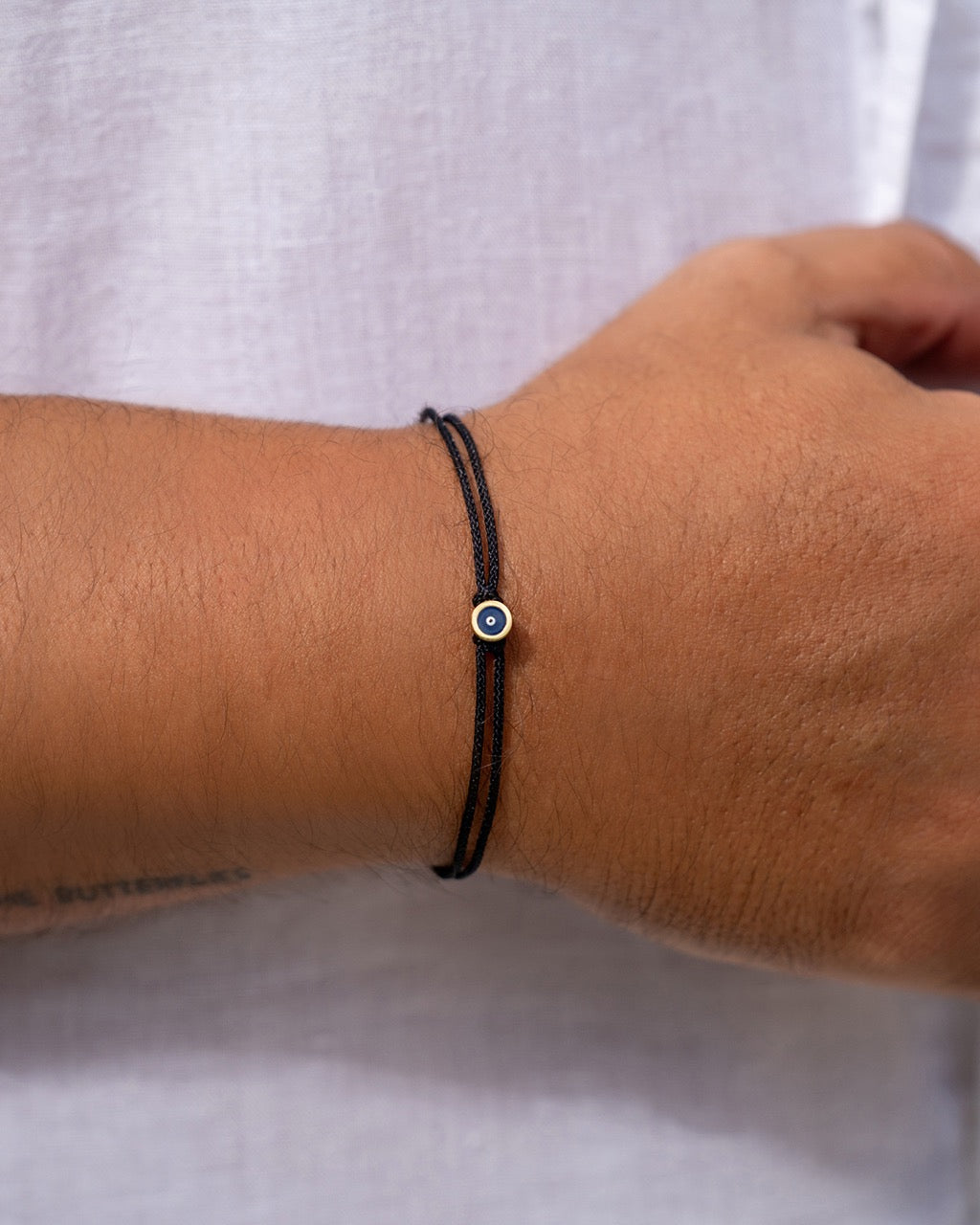 Nazar Men's Rope Bracelet - Graphite