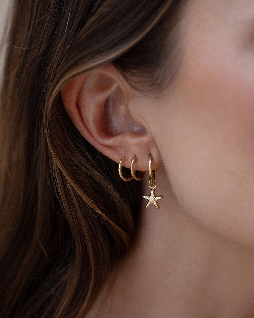 Sea Star Gold Earrings