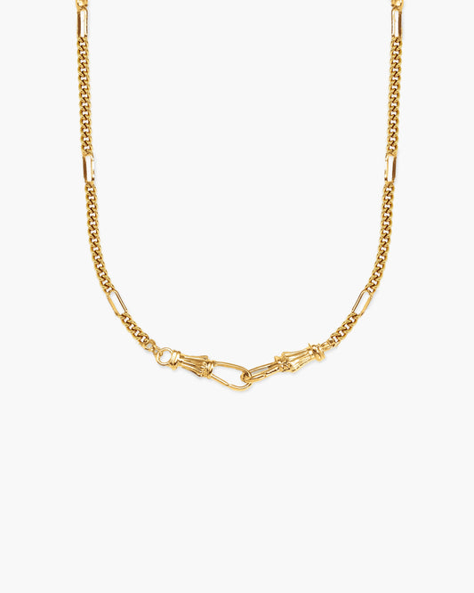 Deco Clasp Custom Charm Necklace
