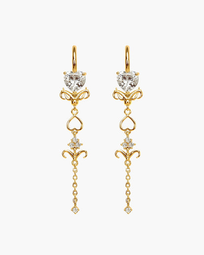 Gold Dripping Earrings