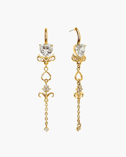 Silver Dripping Earrings