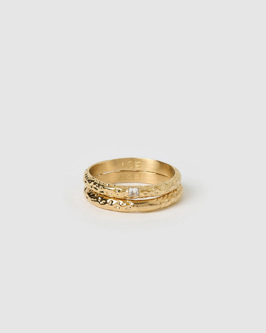 Emprezo Gold Ring Stack