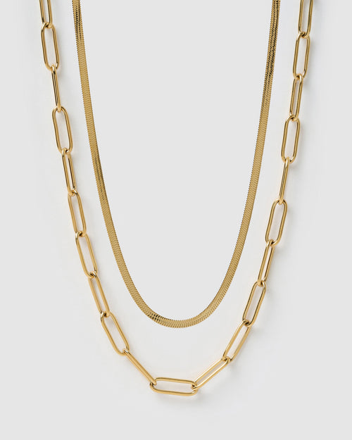 Essential Necklace Stack - Gold