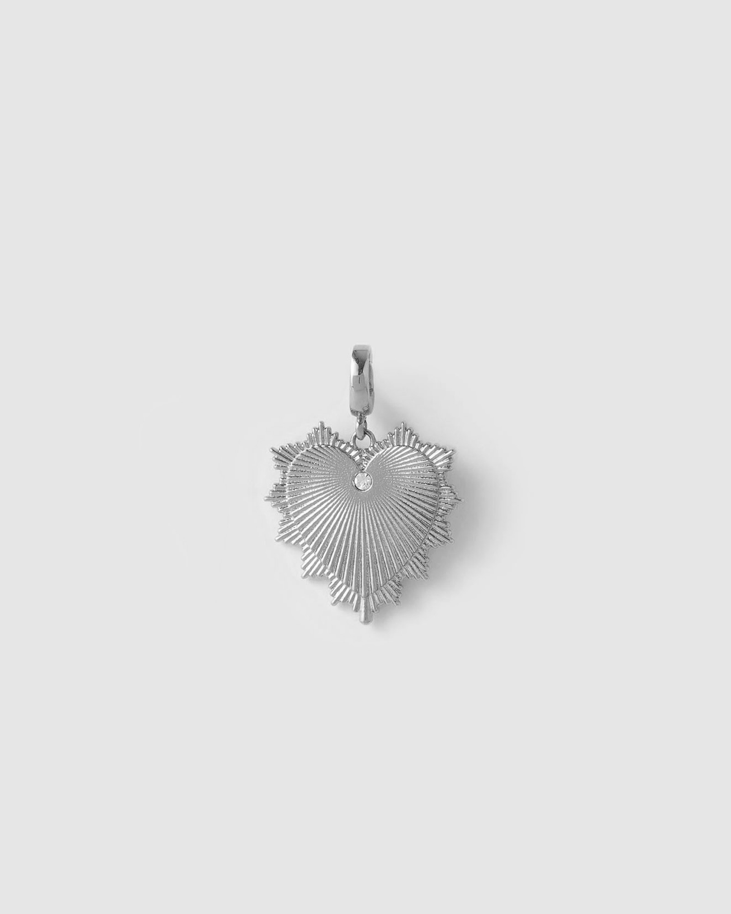 Evie Heart Charm - Silver