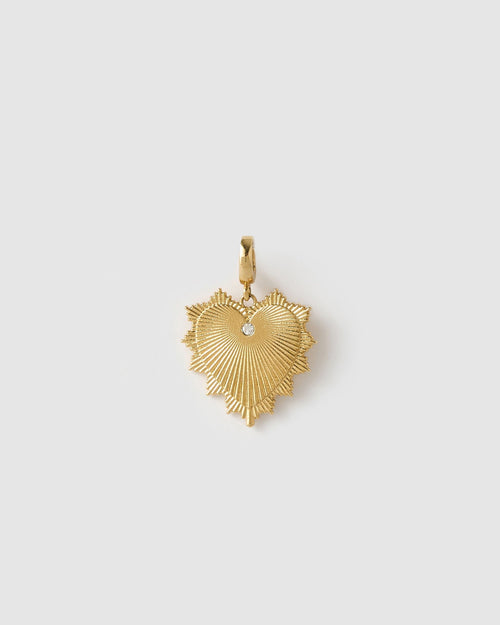 Evie Heart Charm - Gold