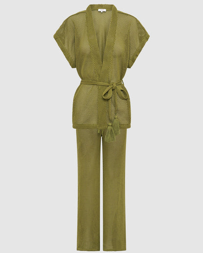Ferrara Pants Set - Pistachio