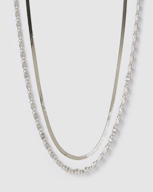 Firefly Necklace Stack - Silver