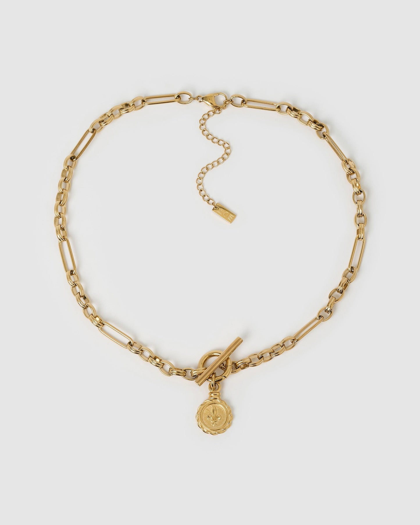 Fleur De Lis Gold Necklace