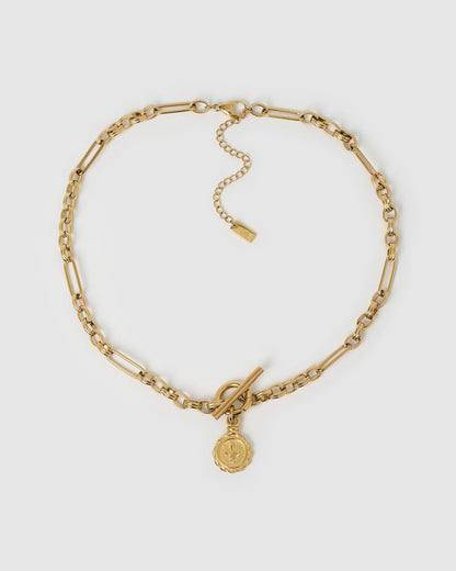 Fleur De Lis Gold Necklace
