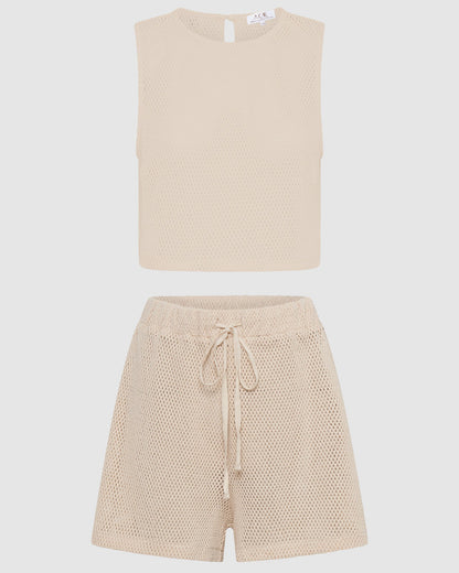 Florence Shorts Set - Coconut