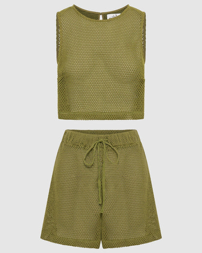 Florence Shorts Set - Pistachio