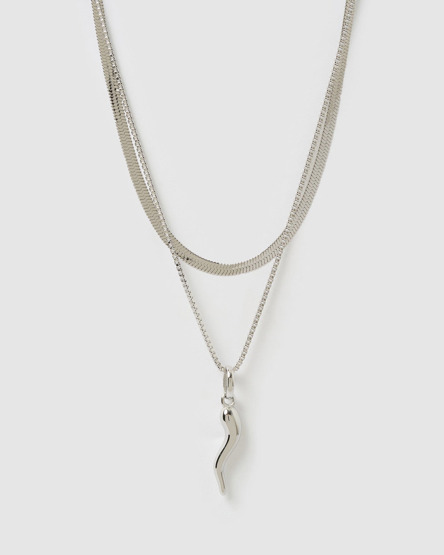 Fortune Necklace Stack - Silver