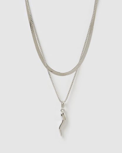 Fortune Necklace Stack - Silver