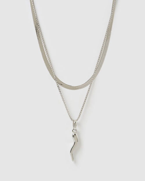 Fortune Necklace Stack - Silver