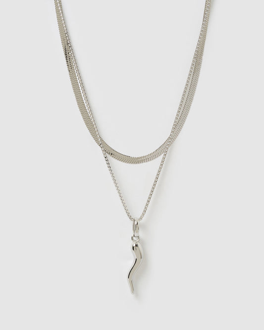 Fortune Necklace Stack - Silver