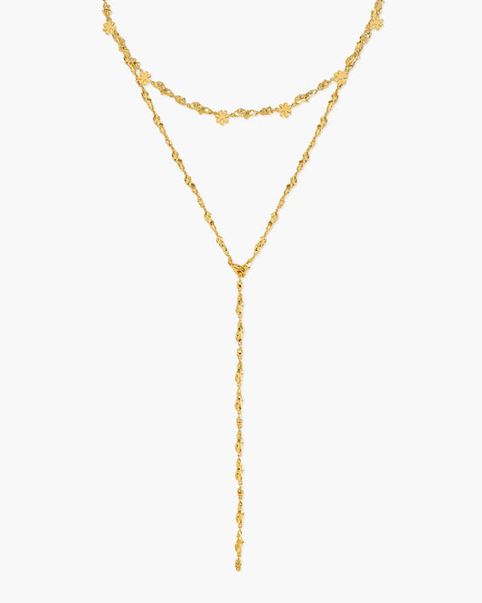 Gold Clusters Necklace Set