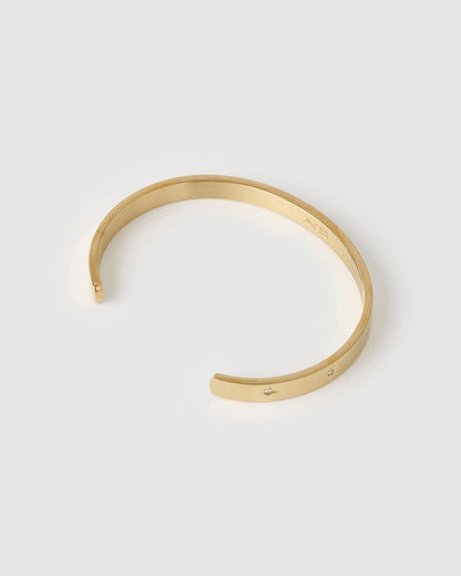 Gemma Gold Cuff Bracelet