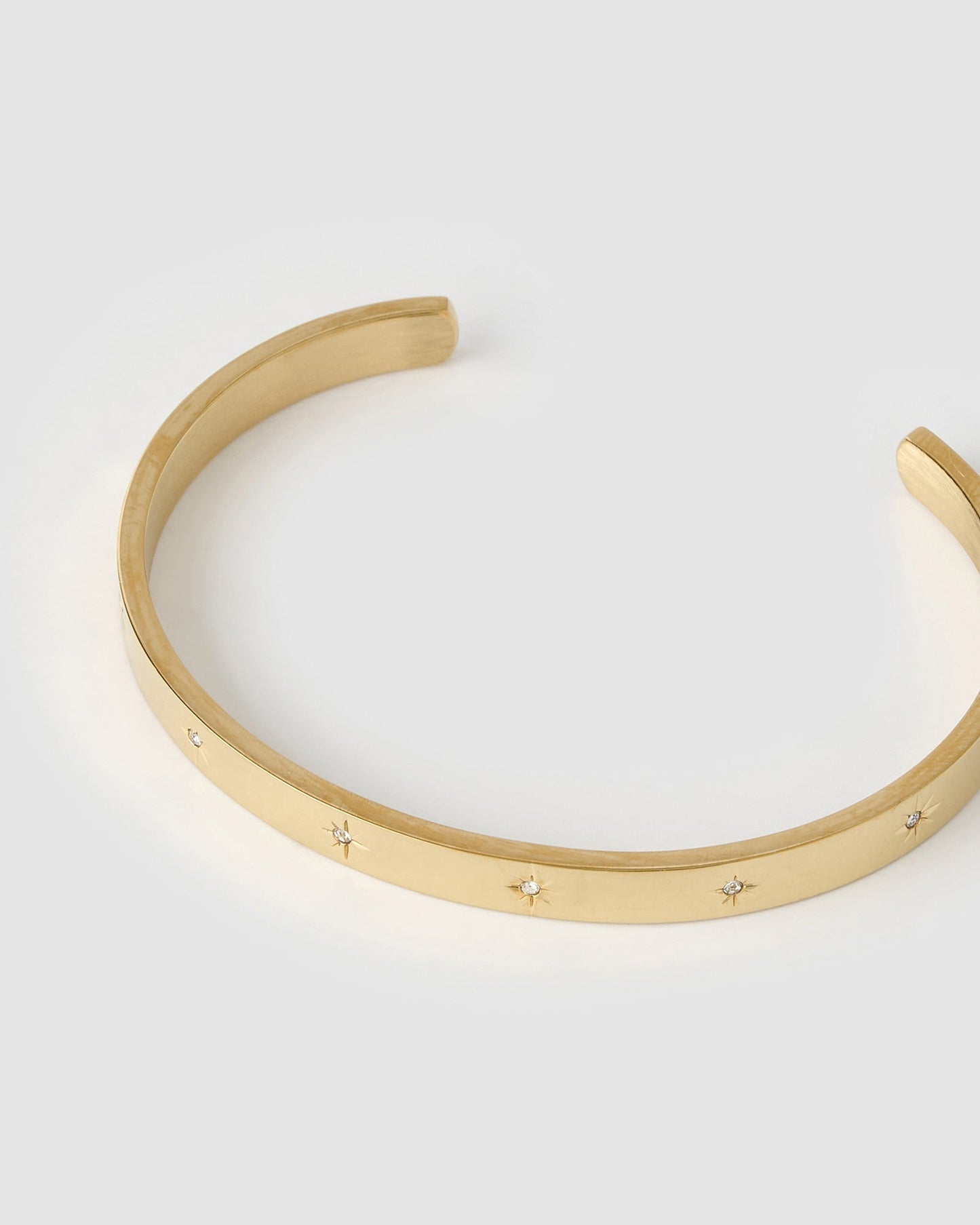 Gemma Gold Cuff Bracelet