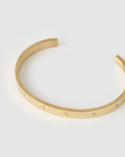 Gemma Gold Cuff Bracelet