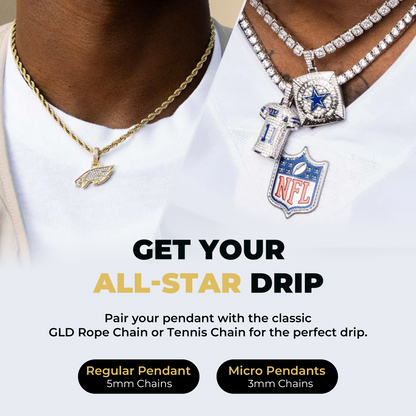 Detroit Lions Micro Logo Pendant