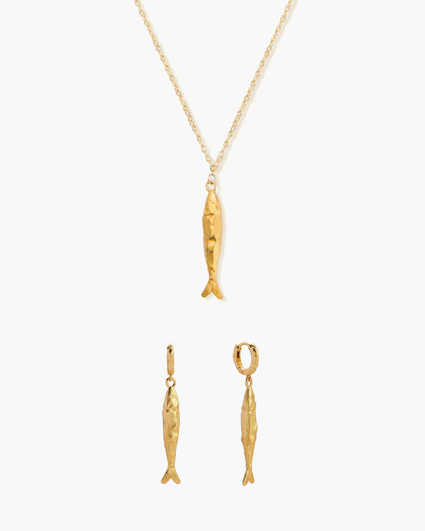 Gold Anchovy Necklace