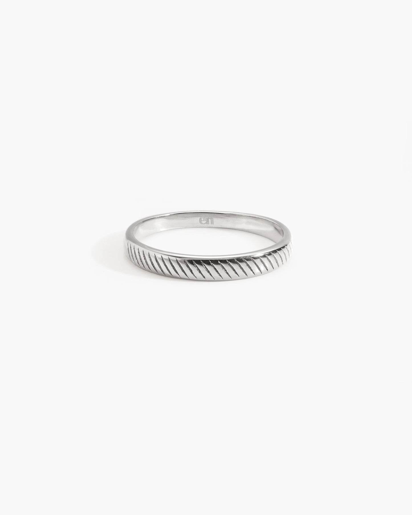 Silver Twill Ring