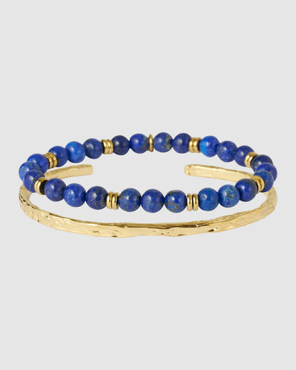 Hallelujah Bracelet Stack - Lapis Lazuli
