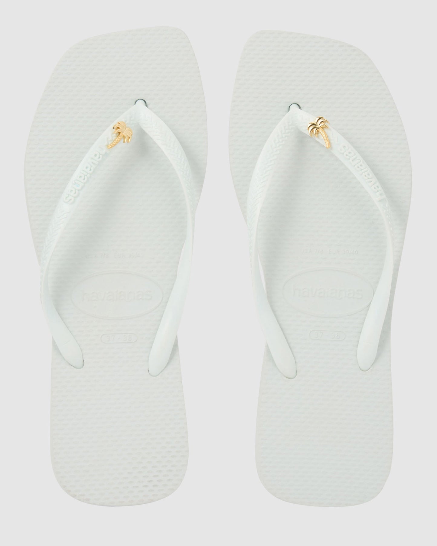 Havaianas Square Toe Palm Tree - White