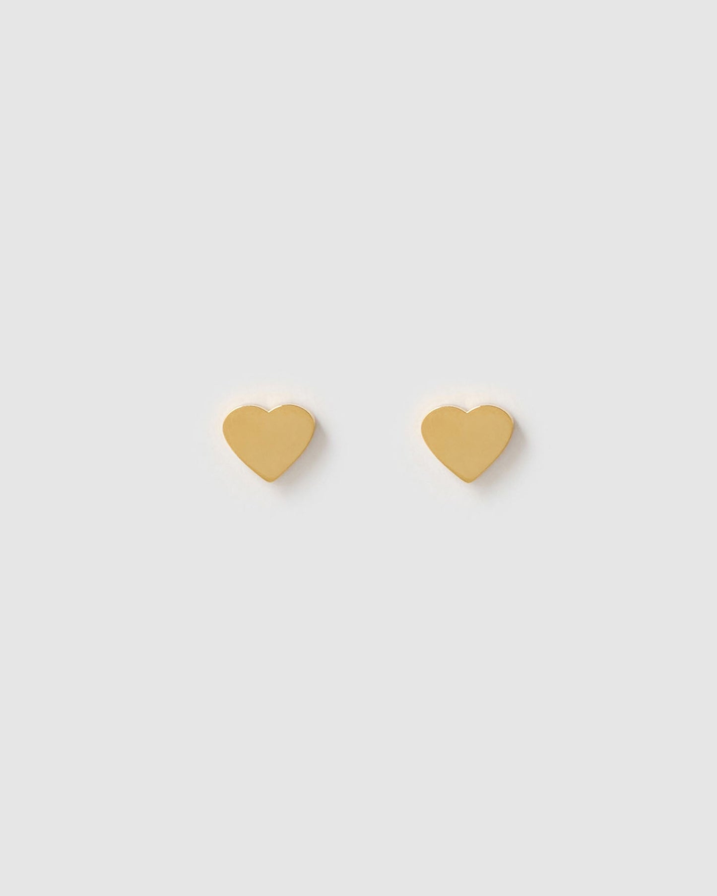 Heartbeat Gold Stud Earrings