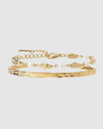 Helena Bracelet Stack - Gold