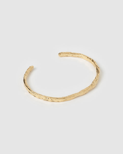 Helios Gold Cuff Bracelet
