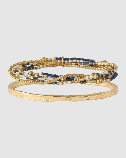 Henne Bracelet Stack - Navy