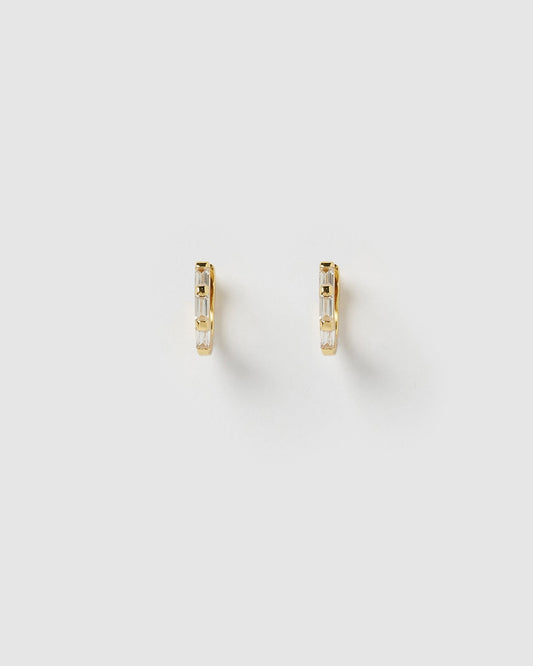 Holi Gold Huggie Earrings