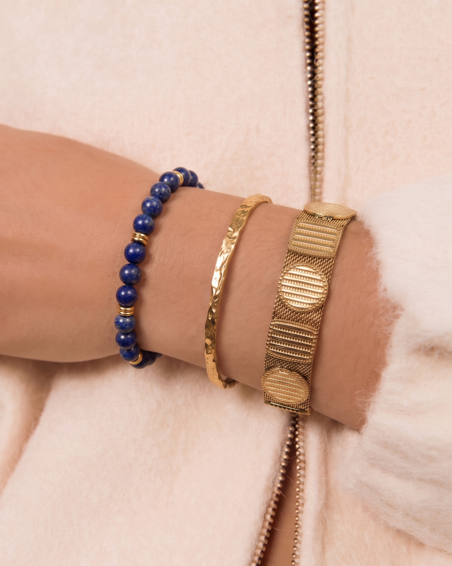 Hallelujah Bracelet Stack - Lapis Lazuli