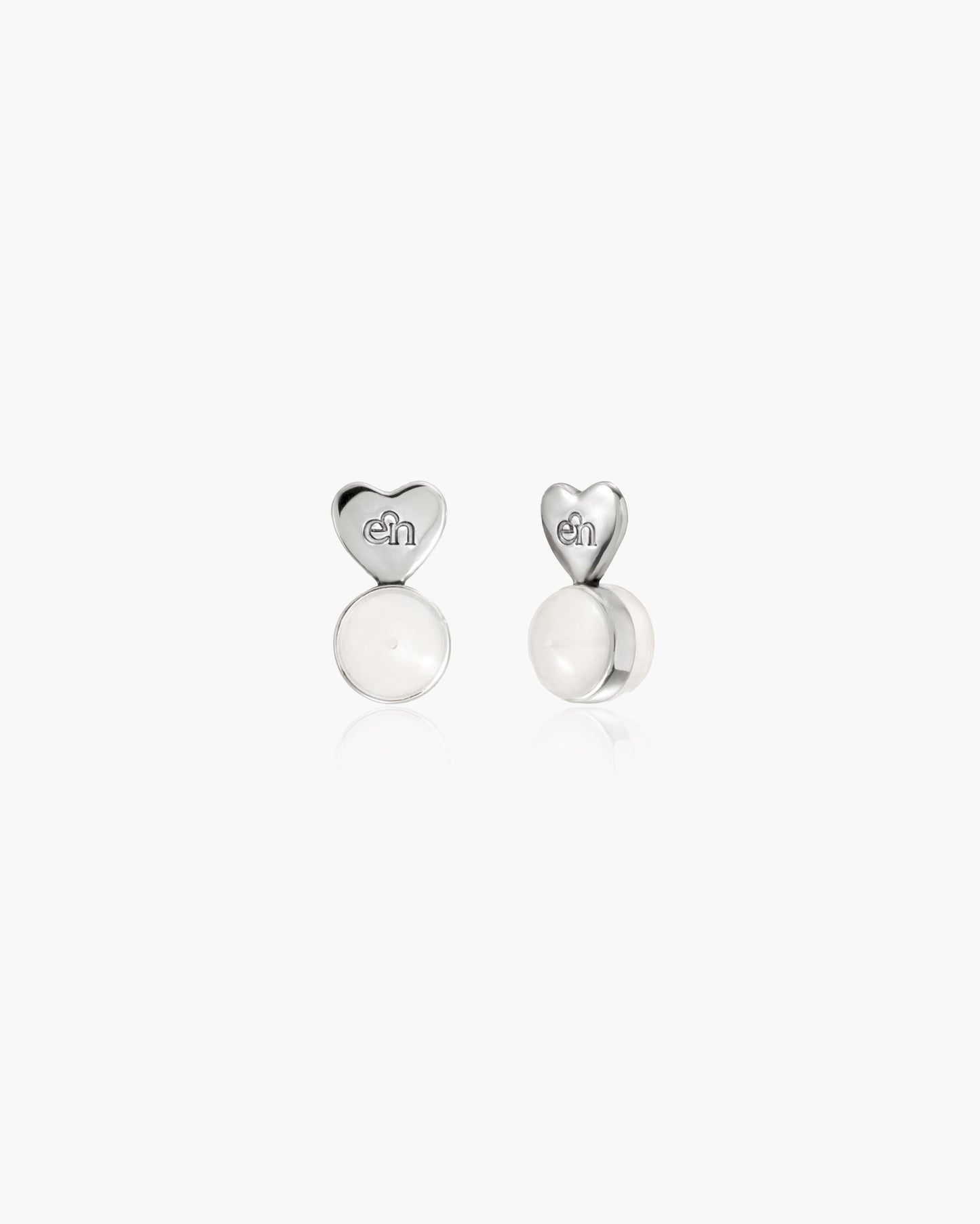 Silver Heart-shaped Earring Back Lifters