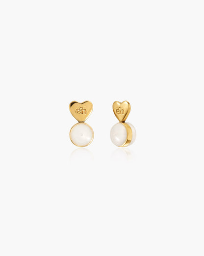 Silver Heart-shaped Earring Back Lifters